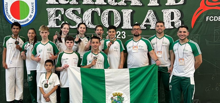 Chapec&oacute; conquista oito medalhas no estadual escolar de Karat&ecirc;