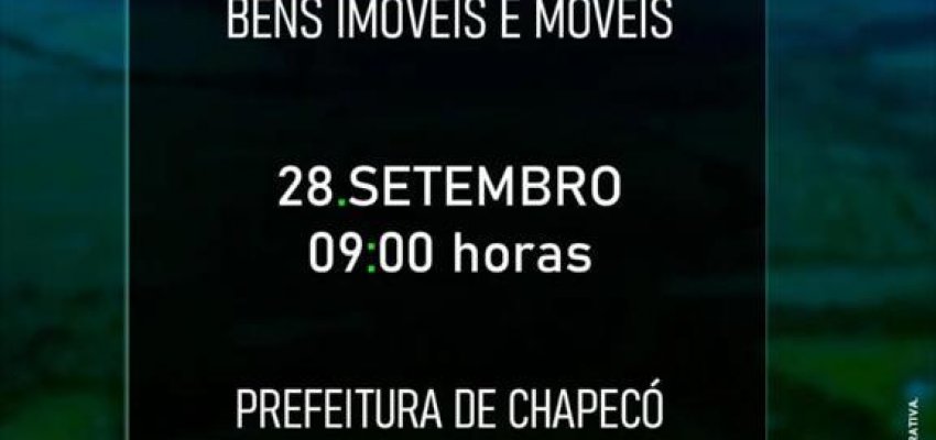 Prefeitura de Chapecó fará leilão de terrenos e barracão