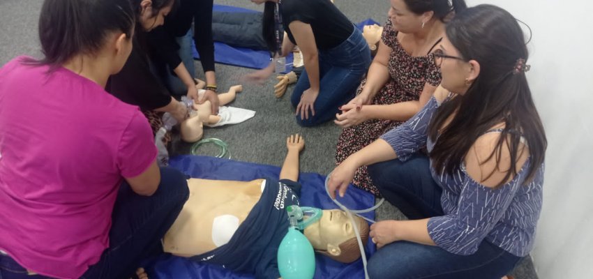 Secretaria de Saúde prepara os profissionais de saúde para atendimento na Efapi 2023