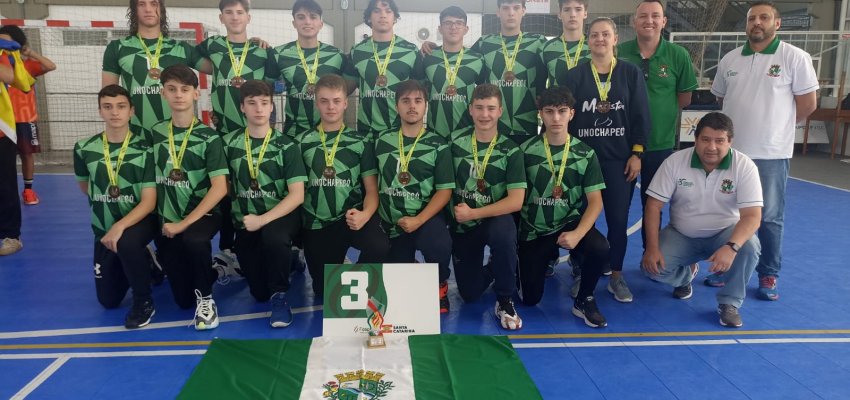 Handebol masculino de Chapecó fica com o Bronze na OLESC