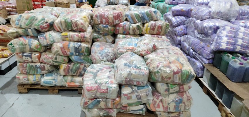 Ação do ingresso solidário da Efapi recolhe 12,9 mil quilos de alimentos