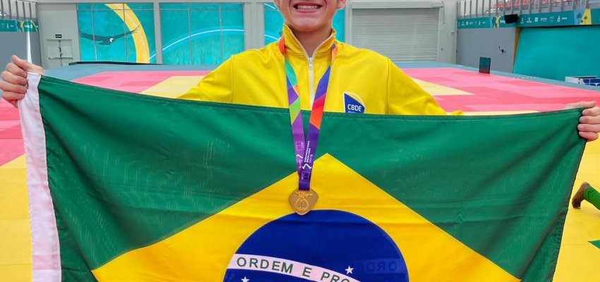 Judoca Chapecoense Guilherme Tomaz sagrou-se Campeão Sul-Americano no Chile