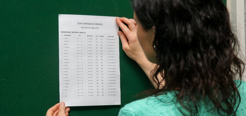 Divulgação dos classificados no segundo período de cadastro de intenção de vagas