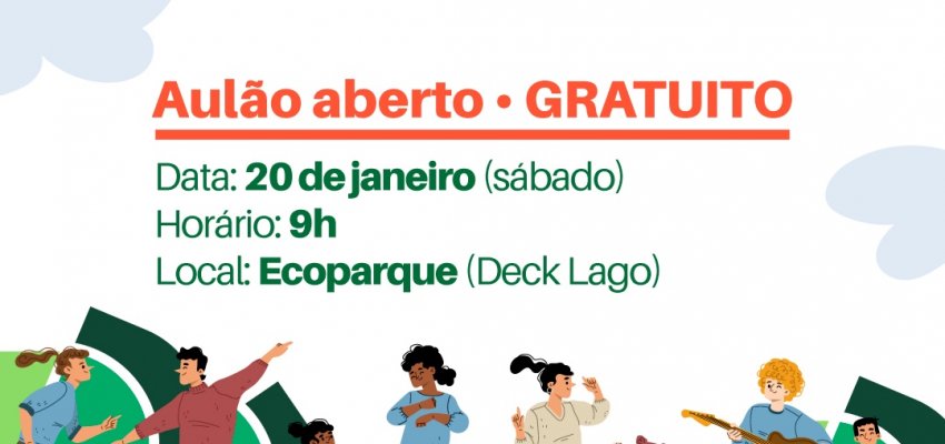 Aul&atilde;o de Dan&ccedil;a no Ecoparque no s&aacute;bado