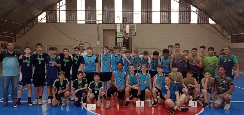 Fase municipal do JESC define campeões do Basquete 12 a 14 anos