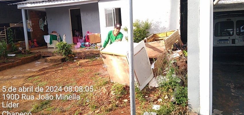 Projeto Bota Fora no bairro Líder