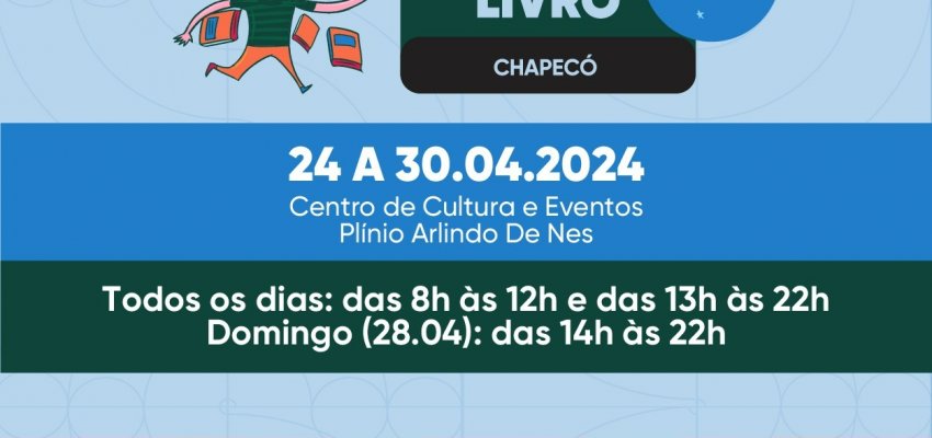 Feira do Livro de Chapec&oacute; inicia com expectativa de 40 mil visitantes