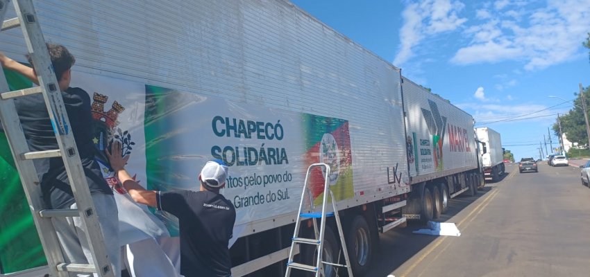 Comboio com mais de dez carretas sair&aacute; de Chapec&oacute; na sexta-feira