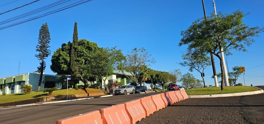 Prefeitura de Chapec&oacute; faz ajustes para melhorar a fluidez e seguran&ccedil;a do tr&acirc;nsito