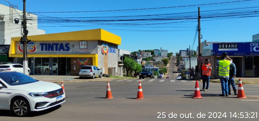 Obras de revitalização na Avenida Attilio Fontana vão até terça-feira