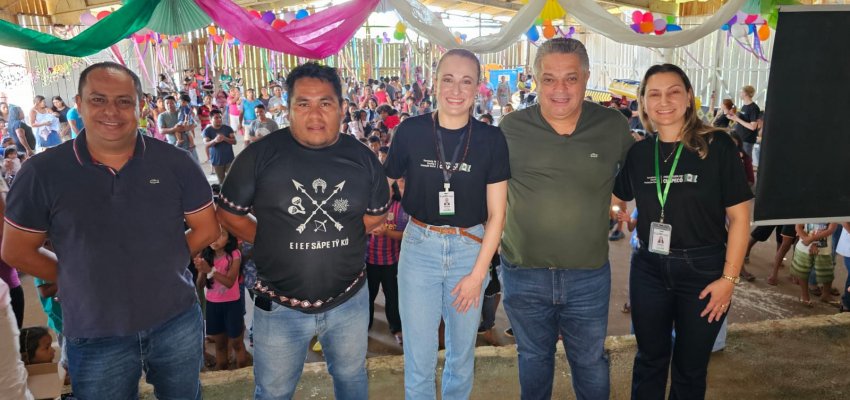 Aldeia Kond&aacute; teve festa alusiva ao Dia das Crian&ccedil;as