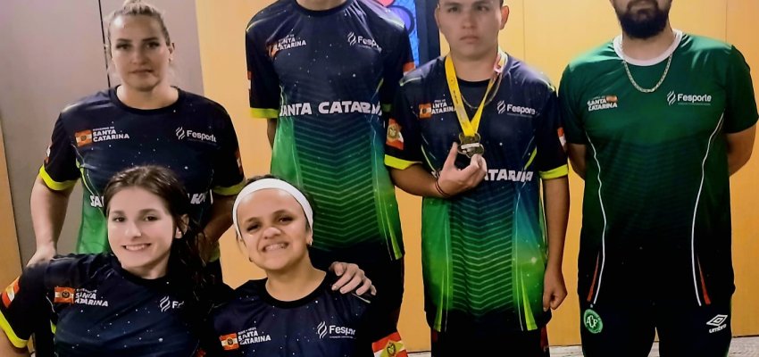 Equipe de Chapecó conquista medalhas nas Paralimpíadas Escolares