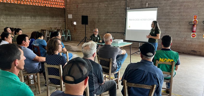 Palestra reforça prevenção contra raiva em herbívoros no município