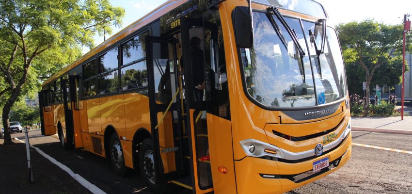 Transporte coletivo de Chapec&oacute; utiliza &ocirc;nibus alongado