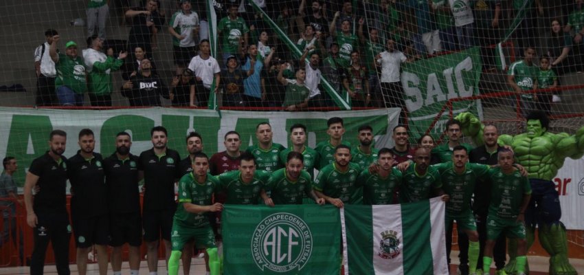 Chapecoense Futsal fica entre os quatro primeiros da Copa SC