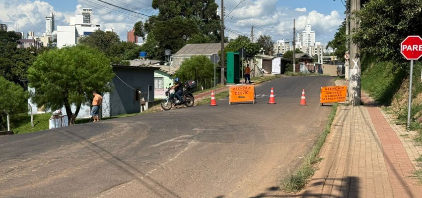 Prefeitura informa sobre fechamento de pontos da rua Ventura Migliorini para obras