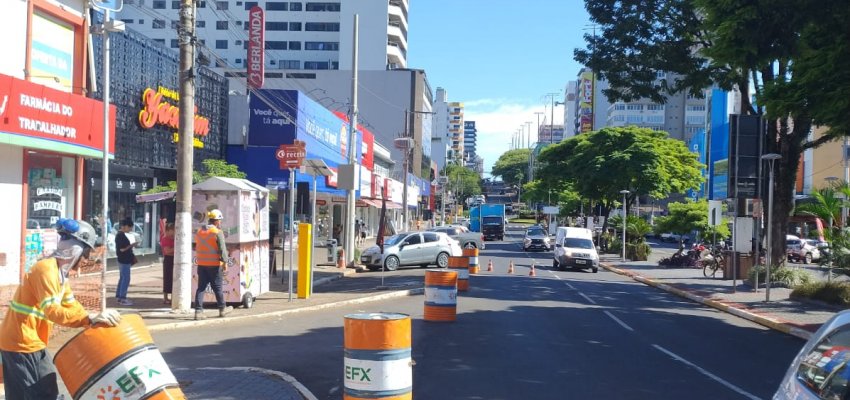 Inicia remo&ccedil;&atilde;o de pavers na Get&uacute;lio para andamento das obras do Boulevard Benjamin Constant