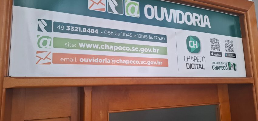 Ouvidoria da Prefeitura de Chapec&oacute; ter&aacute; novo endere&ccedil;o a partir de quarta-feira