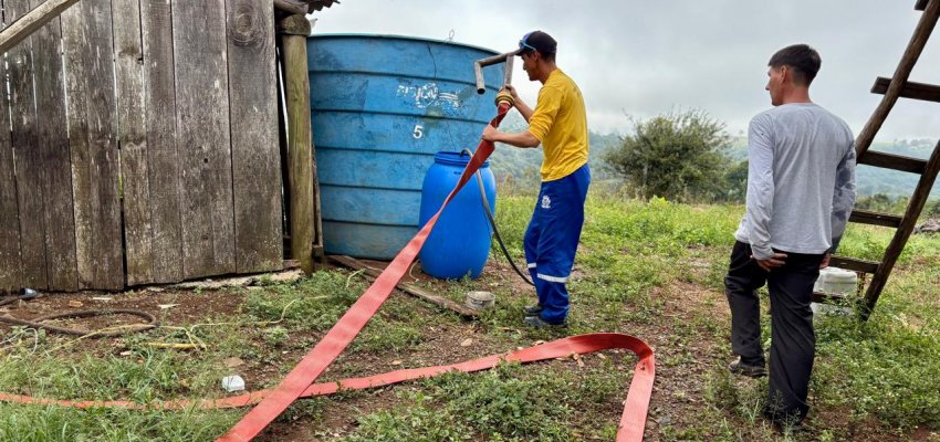 Prefeitura de Chapecó amplia fornecimento de água no interior