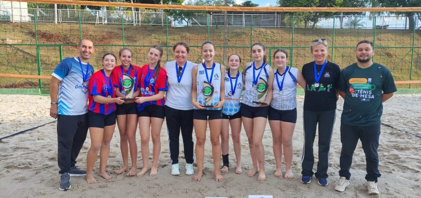 Exponencial e Marista conquistam t&iacute;tulo do V&ocirc;lei de Praia 12 a 14 anos