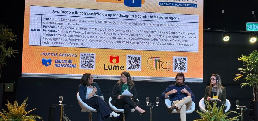 Secretaria de Educa&ccedil;&atilde;o apresenta iniciativas da Rede Municipal de Chapec&oacute; em Evento do TCE