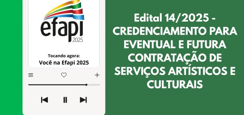 M&uacute;sicos chapecoenses j&aacute; podem se inscrever para tocar na Efapi 2025