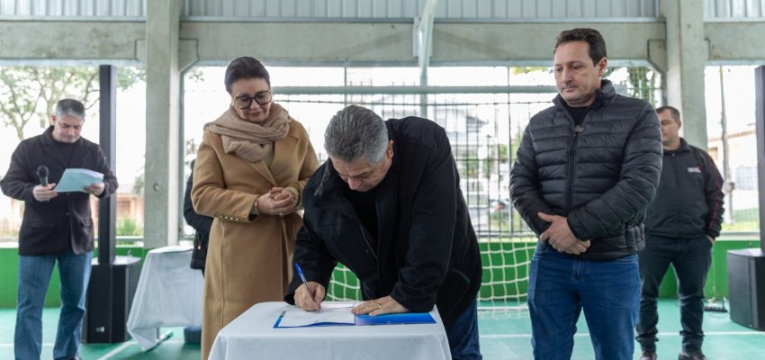 Assinada ordem de servi&ccedil;o para reforma da EBM Neiva Costella 