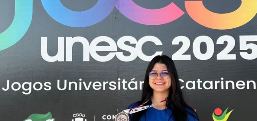 Karateca chapecoense &eacute; Bronze nos Jogos Universit&aacute;rios de SC