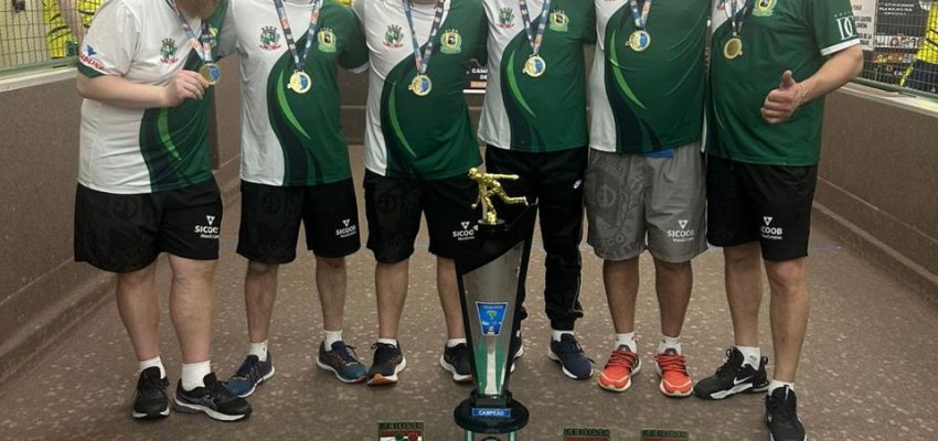 Bocha masculino de Chapec&oacute; conquista t&iacute;tulo Brasileiro