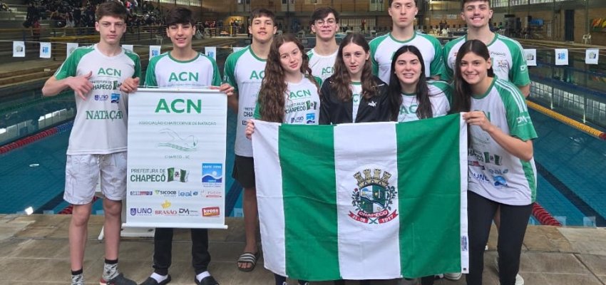 Nadador de Chapec&oacute; &eacute; vice-campe&atilde;o Catarinense