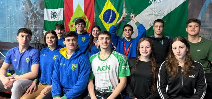 Natação da Prefeitura de Chapecó/ACN conquistou quatro medalhas no Chile