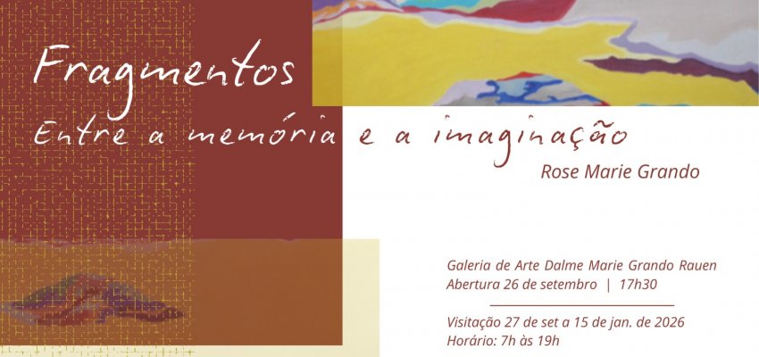 Galeria Dalme Marie Grando Rauen recebe exposição da irmã da artista chapecoense homenageada com o n