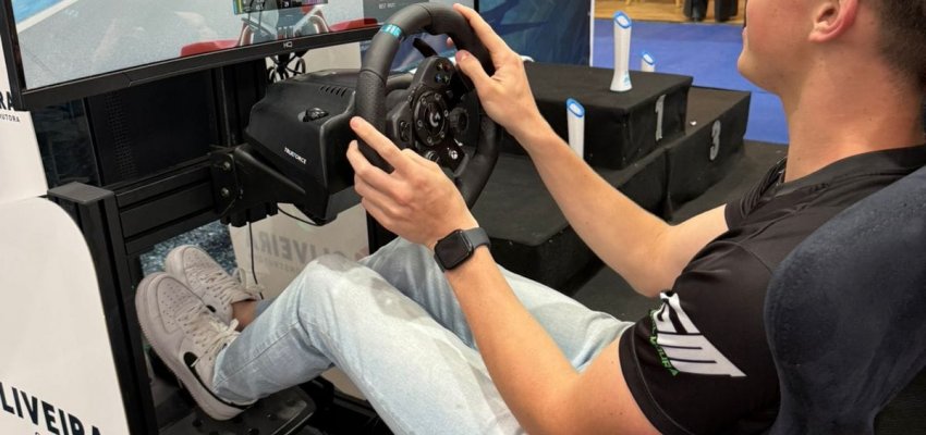 Júnior Kart Clube apresenta simulador com pista de Chapecó na Efapi do Brasil 2025