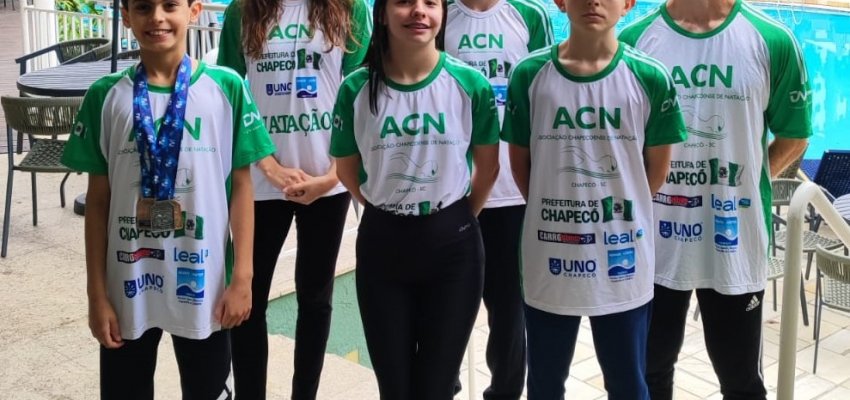 NATAÇÃO DA PREFEITURA/ACN CHAPECÓ CONQUISTA TRÊS PÓDIOS NO SULBRASILEIRO