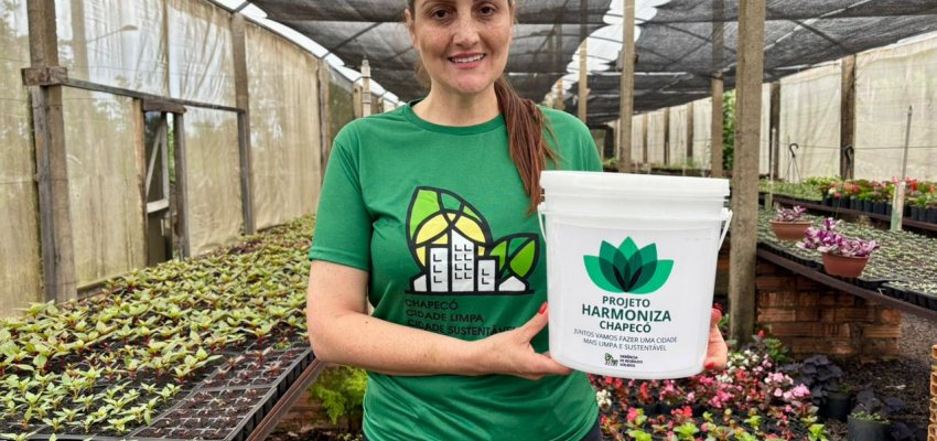 Projeto Oportuniza Chapecó fará entrega baldes para coleta de lixo orgânico