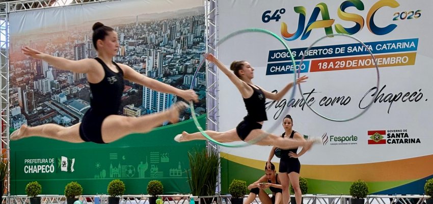Chapecó conta com reforço no início das provas da Ginástica Rítmica dos JASC