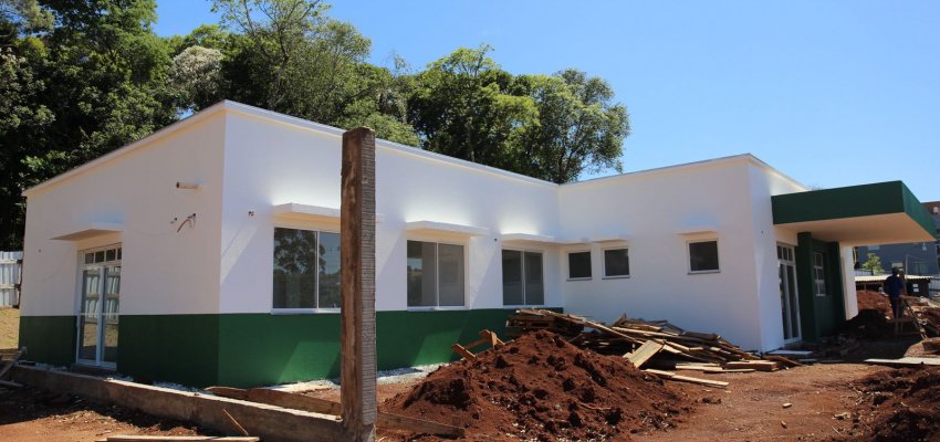 Obra da unidade de saúde do bairro Paraíso já passa de 70%