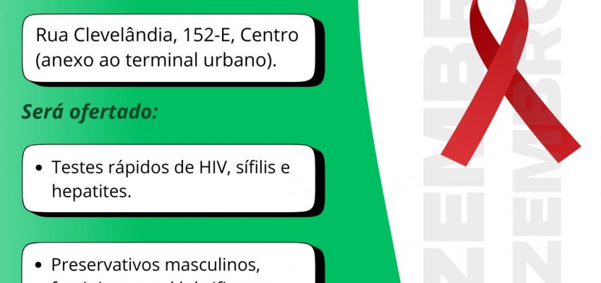 Prefeitura de Chapecó realiza ação no Dia Mundial de Luta contra a AIDS