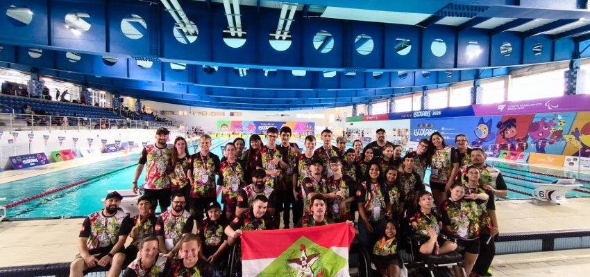 Chapecó ajuda SC a conquistar o vice-campeonato da natação nas Paralimpíadas Escolares