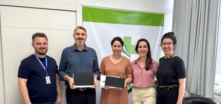 Secretaria de Saúde de Chapecó entrega tablets para acesso à teleconsulta nas aldeias indígenas