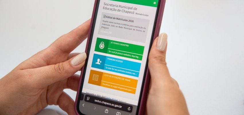 Segundo período para matrícula de alunos novos inicia no dia 05 de novembro na rede municipal