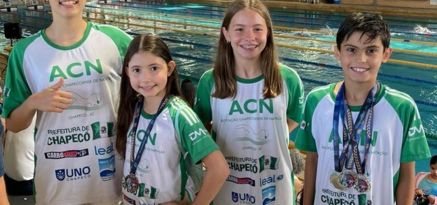 Jovem nadador da Prefeitura de Chapecó/ACN é vice-campeão catarinense