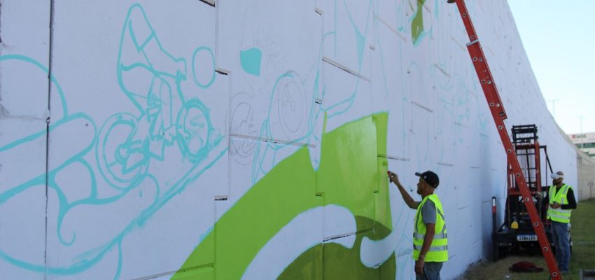 Elevado de Chapec&oacute; ter&aacute; mural art&iacute;stico com cerca de 500m quadrados