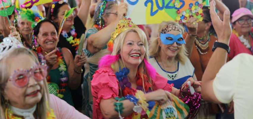 Carnaval reuniu cerca de mil pessoas na Cidade do Idosos