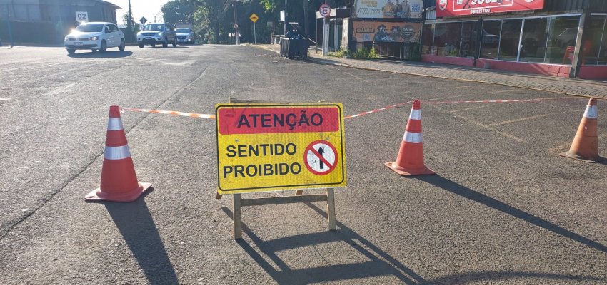 Mudan&ccedil;a de tr&acirc;nsito no bairro Efapi