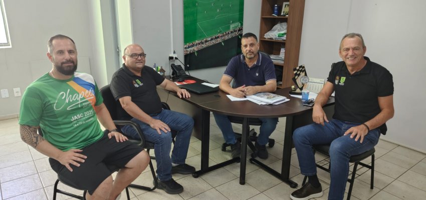 Chapec&oacute; recebe dirigentes de Jaragu&aacute; do Sul para alinhamentos do Parajasc