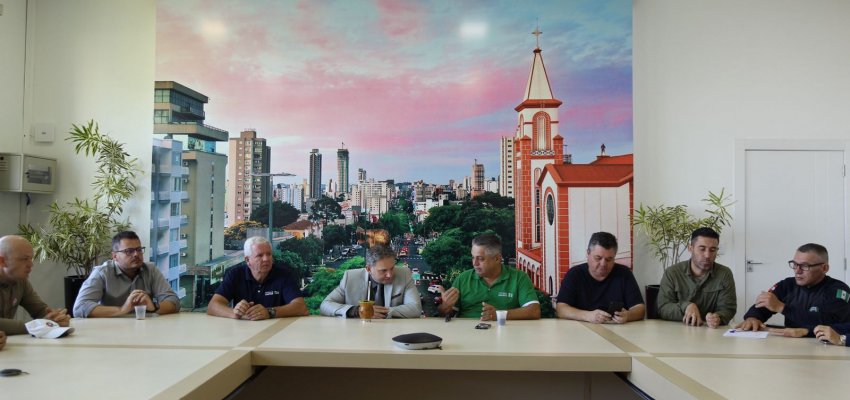 Conselho de Seguran&ccedil;a realiza reuni&atilde;o na Prefeitura de Chapec&oacute;