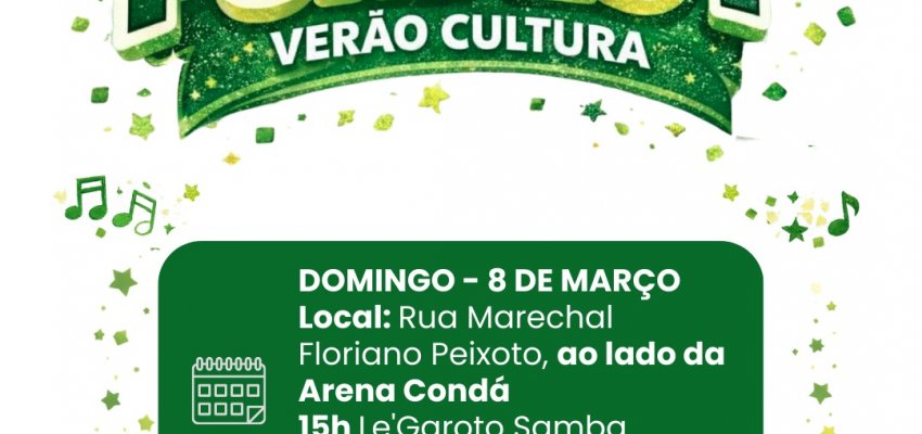 Neste domingo tem programa&ccedil;&atilde;o no Ver&atilde;o Cultura em Chapec&oacute;