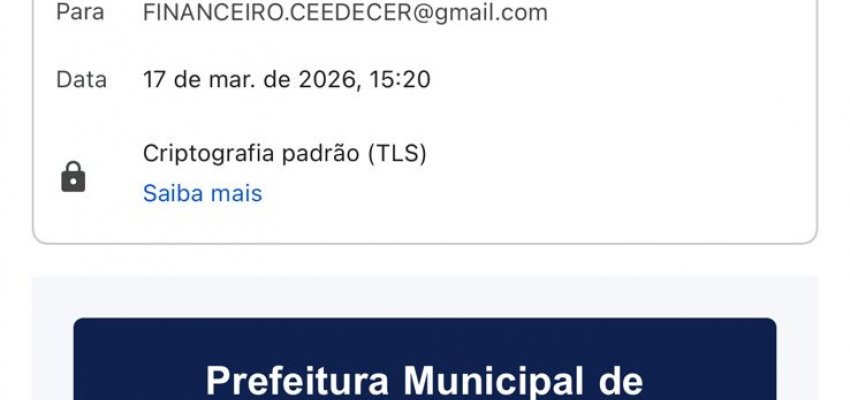 Alerta de Golpe: falso e-mail usa nome da Prefeitura de Chapec&oacute;