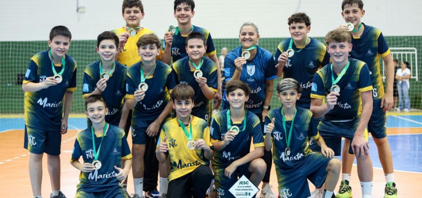 Col&eacute;gio Marista vence e garante ouro no handebol 12 a 14 anos